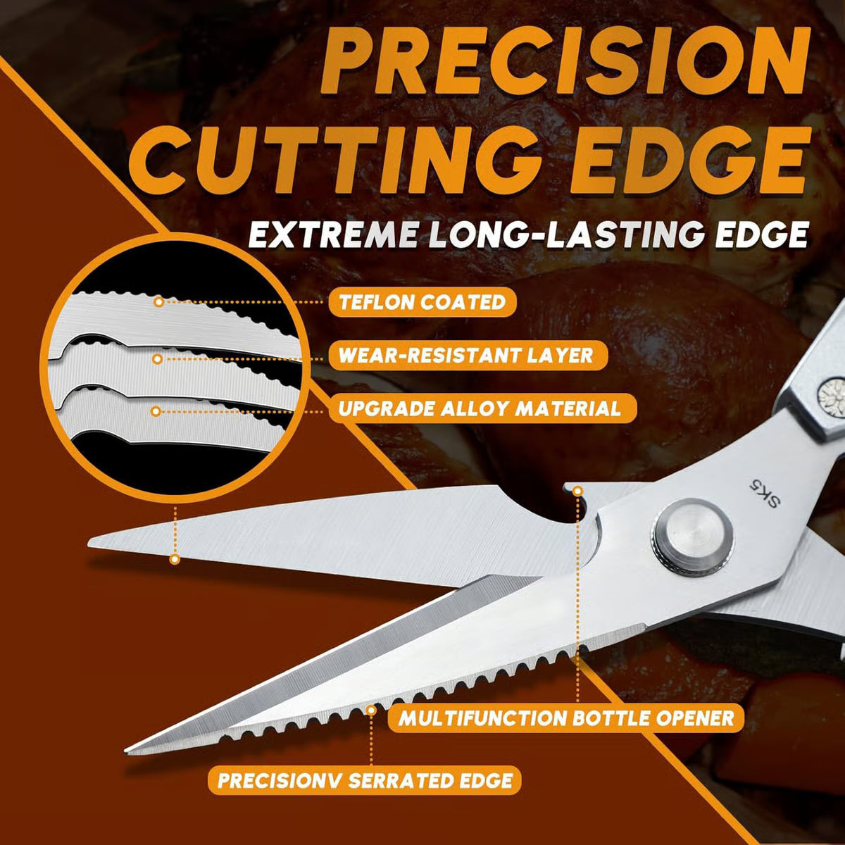 MultiSnip™ - Professional Kitchen Scissors