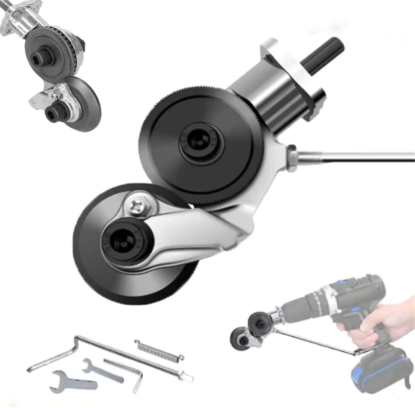 SteelCut™ – Universal Electric Drill Metal Plate Cutter