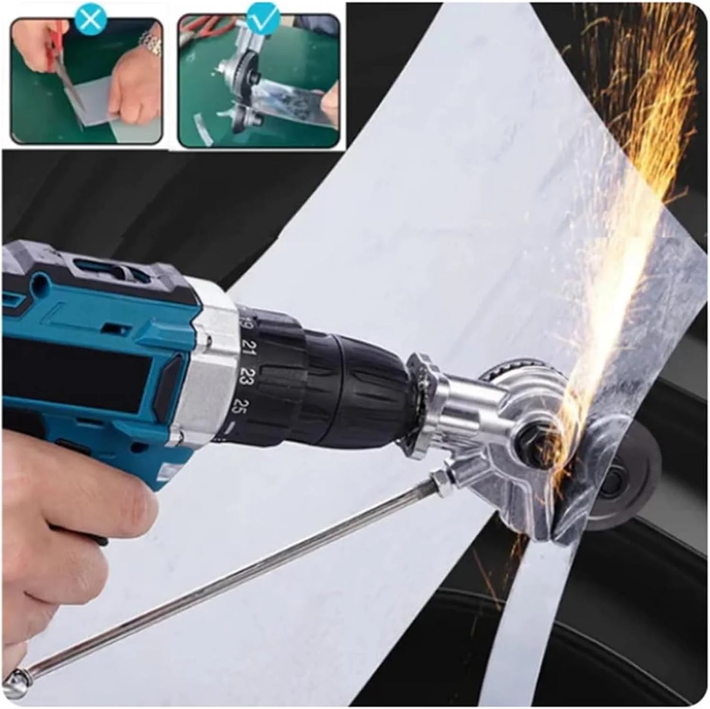SteelCut™ – Universal Electric Drill Metal Plate Cutter