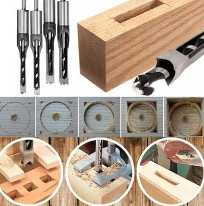 SquareBit™ – High-Precision Woodworking Mortise Drill Bits