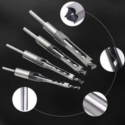 SquareBit™ – High-Precision Woodworking Mortise Drill Bits