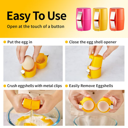 EggPress™ – Quick No-Mess Egg Opener