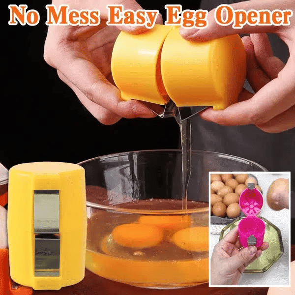 EggPress™ – Quick No-Mess Egg Opener