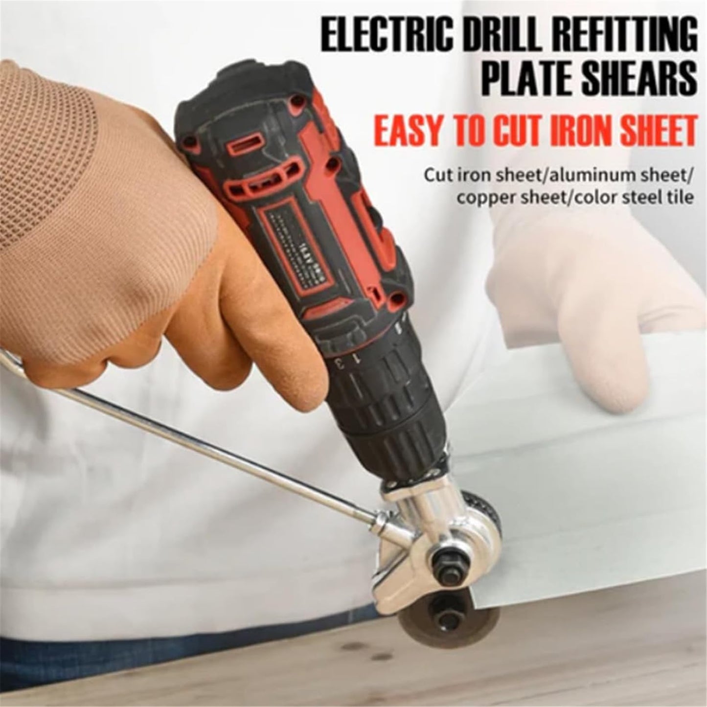 SteelCut™ – Universal Electric Drill Metal Plate Cutter